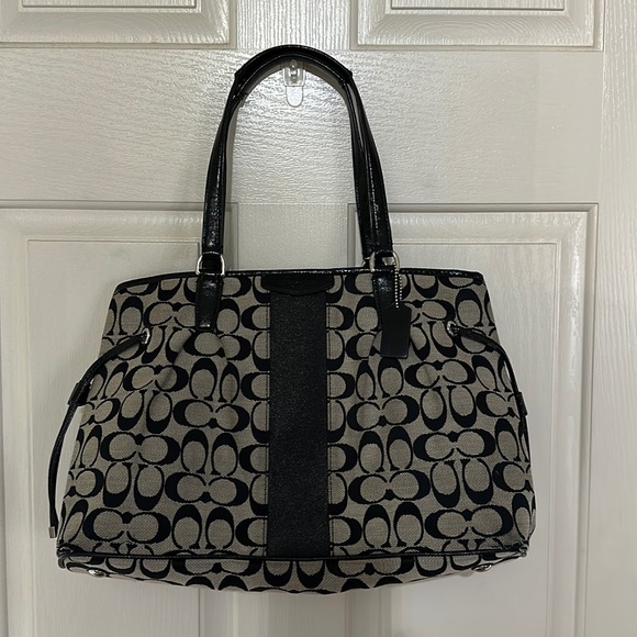 Coach | Bags | Coach Purse Black And Grey | Poshmark